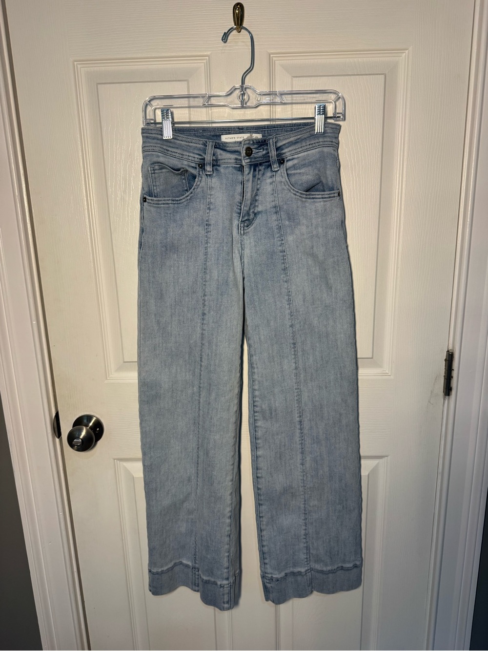 Altar'd State Light Blue Wide Leg High-Rise Jeans